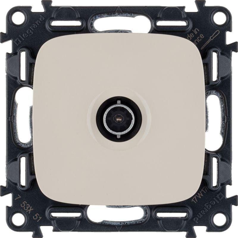 Розетка телевизионная TV 1-м Valena Allure 0-2400МГц с топологией "звезда" с лицев. панелью механизм сл. кость Leg 753851 купить оптом выгодно Розетка телевизионная TV 1-м Valena Allure 0-2400МГц с топологией "звезда" с лицев. панелью механизм сл. кость Leg 753851 оптом купить цена