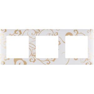 Рамка 3-м Valena Life универсальная ампир бел. Leg 754103 оптом купить цена