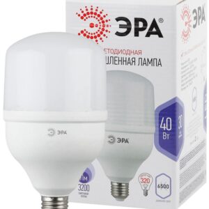 Лампа светодиодная ЭРА STD LED POWER T120-40W-6500-E27 E27 / Е27 40Вт колокол холодный дневной свет купить оптом недорого