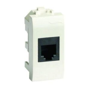 Розетка компьютерная СП 1мод. Brava RJ45 кат.6 бел. DKC 76458B оптом купить цена
