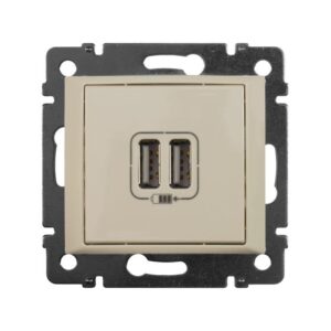 Розетка USB 2-м СП Valena сл. кость Leg 774170 оптом купить цена