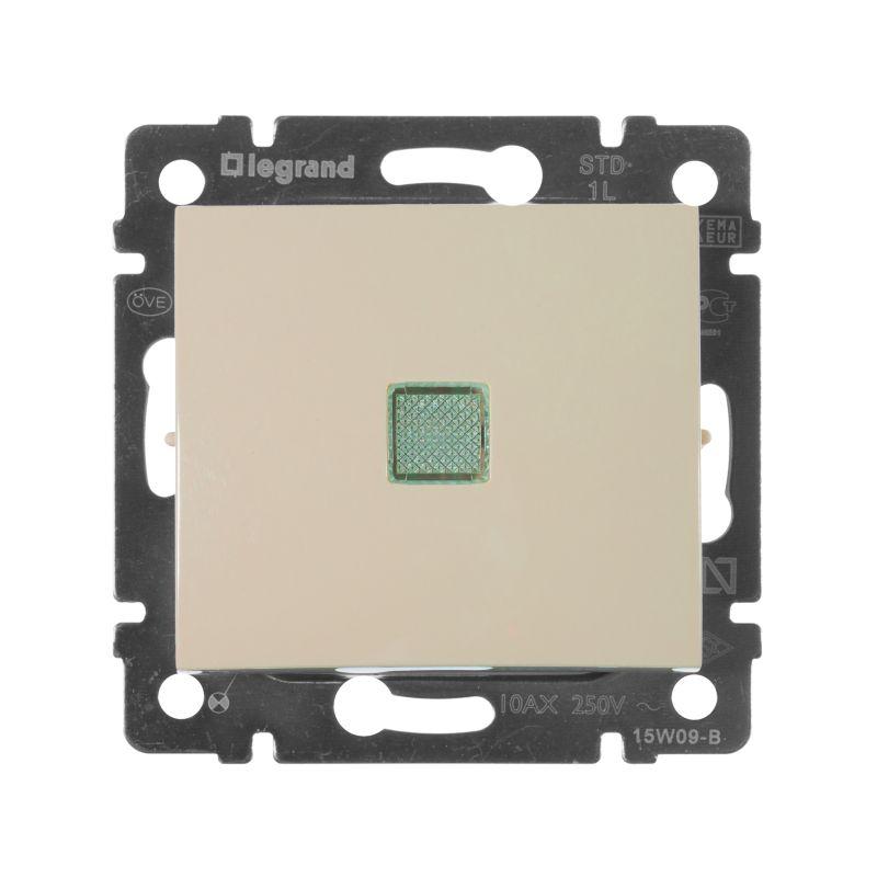 Выключатель 1-кл. СП Valena 10А IP31 250В с зел. индикацией механизм сл. кость Leg 774310 купить оптом выгодно Выключатель 1-кл. СП Valena 10А IP31 250В с зел. индикацией механизм сл. кость Leg 774310 оптом купить цена