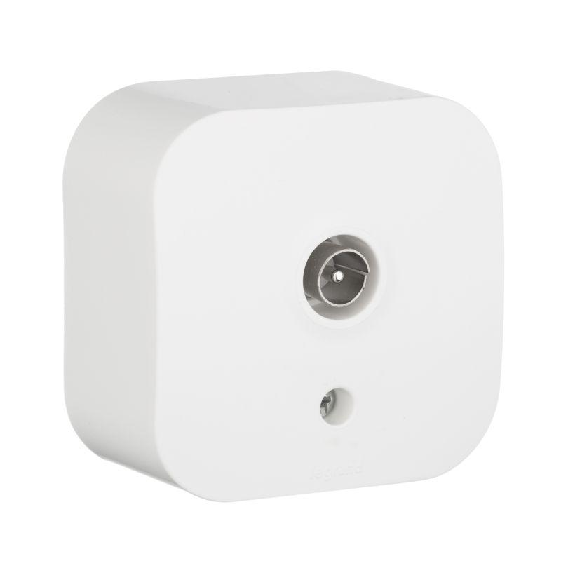 Розетка телевизионная TV 1-м ОП Quteo IP20 с топологией "звезда" бел. Leg 782215 купить оптом выгодно Розетка телевизионная TV 1-м ОП Quteo IP20 с топологией "звезда" бел. Leg 782215 оптом купить цена