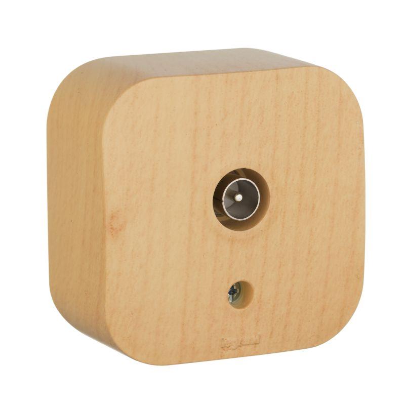 Розетка телевизионная TV 1-м ОП Quteo IP20 с топологией "звезда" дерево Leg 782269 купить оптом выгодно Розетка телевизионная TV 1-м ОП Quteo IP20 с топологией "звезда" дерево Leg 782269 оптом купить цена