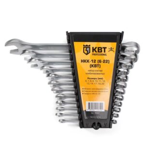 Набор гаечных комбинированных ключей НКК-12 (6-22) КВТ 78367 оптом купить цена