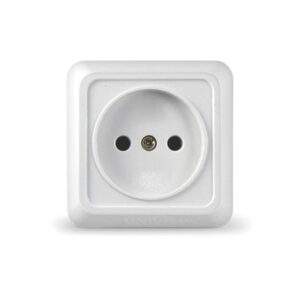 Розетка 1-м ОП Олимп 16А IP20 без заземл. бел. UNIVersal О0022 оптом купить цена