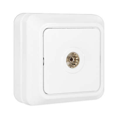 Розетка телевизионная TV 1-м ОП Олимп бел. UNIVersal О0027 купить оптом выгодно Розетка телевизионная TV 1-м ОП Олимп бел. UNIVersal О0027 оптом купить цена