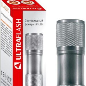 Фонарь UF9LED 3хR03 9LED алюм. металлик (короб) Ultraflash 7903 оптом купить цена