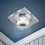 DK8 CH/WH Светильник ЭРА декор стекло квадрат MR16