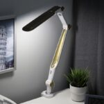 Настольный светильник ЭРА NLED-496-12W-G светодиодный на струбцине золото купить оптом недорого