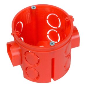 Коробка установочная СП углубленная 80-0510С безгалогенная (HF) 68х62 с саморезами Промрукав 80-0510С оптом купить цена