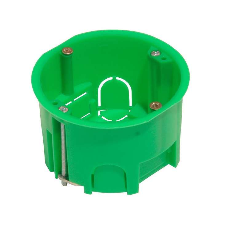 Коробка установочная СП 68х45 для гипсокарт. с метал. лапками HEGEL КУ1202 купить оптом выгодно Коробка установочная СП 68х45 для гипсокарт. с метал. лапками HEGEL КУ1202 оптом купить цена