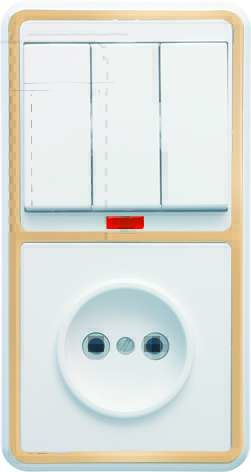 Блок БКВР-212 Бэлла (3-кл. выкл. с инд. + розетка) зол. Кунцево 5842 купить оптом выгодно Блок БКВР-212 Бэлла (3-кл. выкл. с инд. + розетка) зол. Кунцево 5842 оптом купить цена