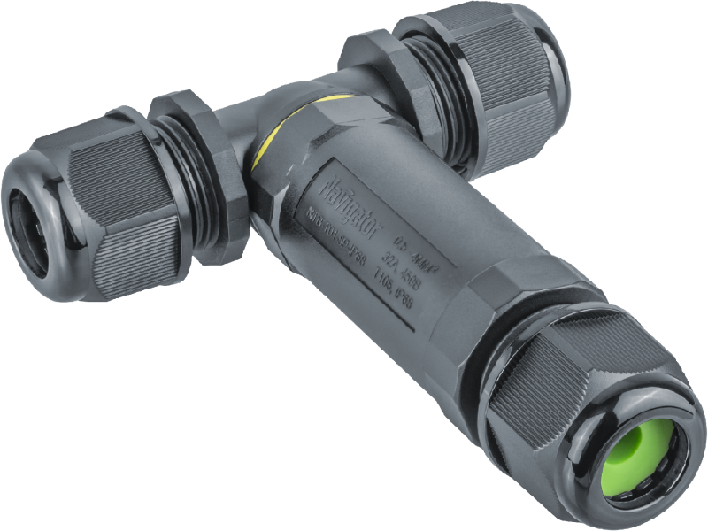 Коннектор кабельный T-образный 82 833 NTB-T01-5P-IP68 5PIN Navigator 82833 купить оптом выгодно Коннектор кабельный T-образный 82 833 NTB-T01-5P-IP68 5PIN Navigator 82833 оптом купить цена