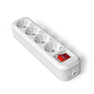 Колодка удлинителя 4-м с заземл. с выкл. АБС-пластик UNIVersal S304 оптом купить цена