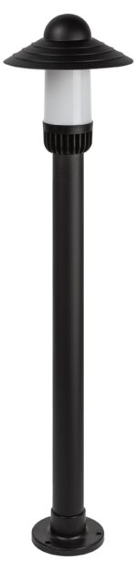 Садово-парковый светильник ЭРА НТУ 01-60-010 Поллар напольный черный IP54 Е27 max60Вт h1060мм купить оптом недорого