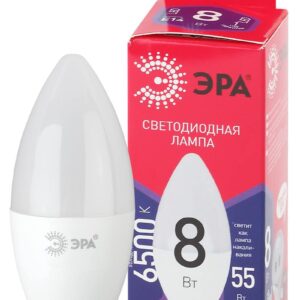 Лампочка светодиодная ЭРА RED LINE LED B35-8W-865-E14 R Е14 / E14 8 Вт свеча холодный дневной свет купить оптом недорого
