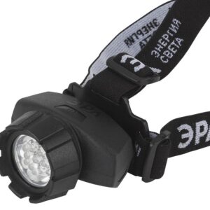Фонарь налобный светодиодный ЭРА GB-602 на батарейках яркий мощный 4 режима черный купить оптом недорого