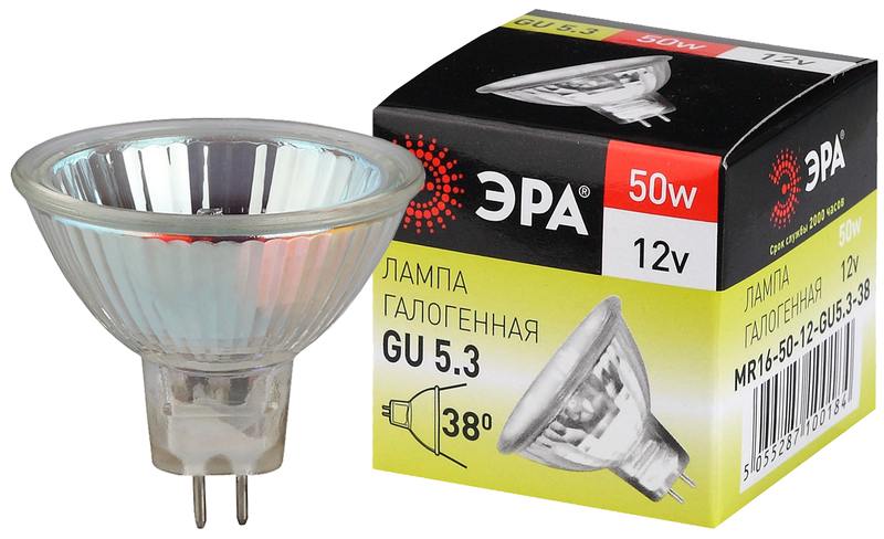 Лампочка галогенная ЭРА GU5.3-MR16-50W-12V-CL GU5.3 50 Вт софит теплый белый свет оптом купить хорошая цена Лампочка галогенная ЭРА GU5.3-MR16-50W-12V-CL GU5.3 50 Вт софит теплый белый свет купить оптом недорого