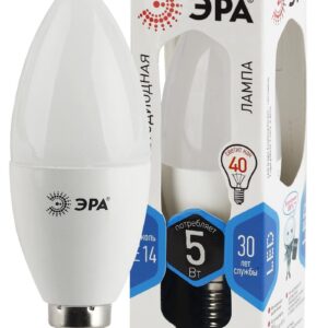 Лампочка светодиодная ЭРА STD LED B35-5W-840-E14 E14 / Е14 5 Вт свеча нейтральный белый свет купить оптом недорого