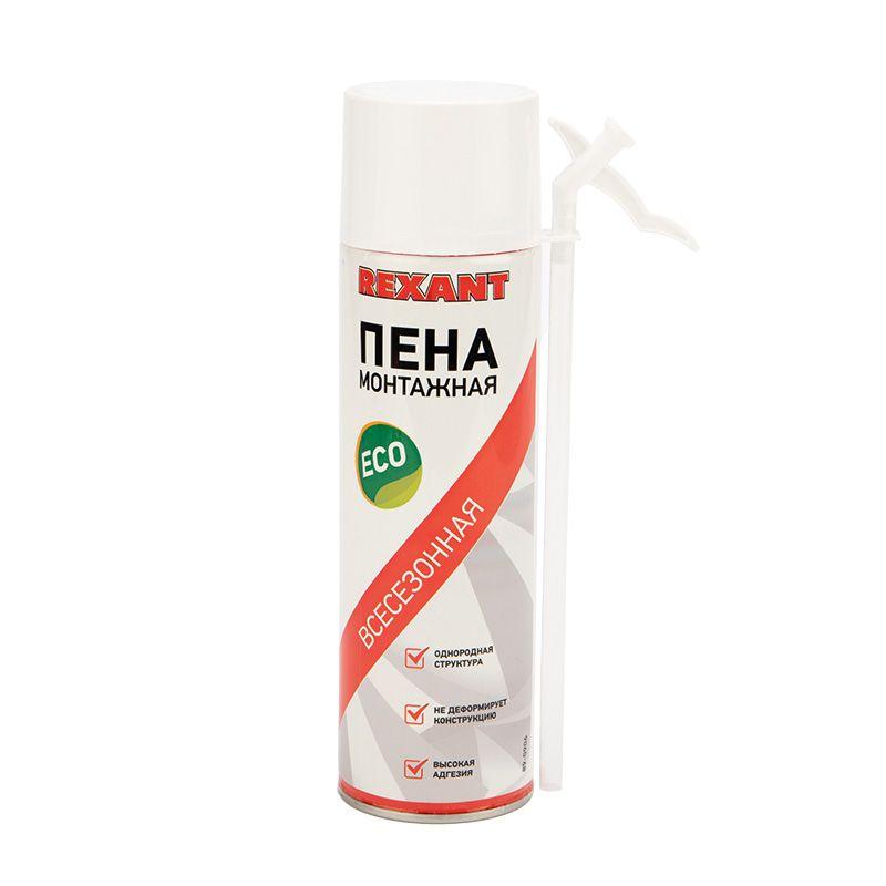 Пена монтажная всесезонная с трубочкой 40л eco Rexant 89-0906 купить оптом выгодно Пена монтажная всесезонная с трубочкой 40л eco Rexant 89-0906 оптом купить цена