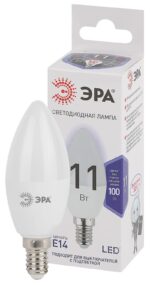 Лампочка светодиодная ЭРА STD LED B35-11W-860-E14 E14 / Е14 11Вт свеча холодный дневной свет купить оптом недорого