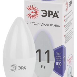 Лампочка светодиодная ЭРА STD LED B35-11W-860-E14 E14 / Е14 11Вт свеча холодный дневной свет купить оптом недорого
