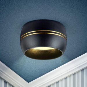 Встраиваемый светильник под лампу GX53 ЭРА KL81 BK/GD черный/золото купить оптом недорого