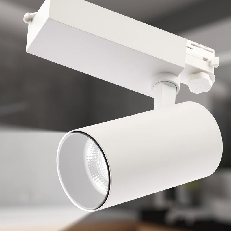 Трековый светильник трехфазный ЭРА SТR-30-36-30K-W30 узкий луч 3000K белый оптом купить хорошая цена Трековый светильник трехфазный ЭРА SТR-30-36-30K-W30 узкий луч 3000K белый купить оптом недорого