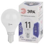 Лампочка светодиодная ЭРА STD LED P45-11W-860-E14 E14 / Е14 11Вт шар холодный дневной свет купить оптом недорого