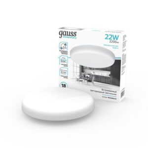 Светильник светодиодный Elementary 22Вт 4000К IP20 2200лм 220-240В ДВО круг бел. GAUSS 9034460224 оптом купить цена