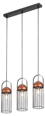 Светильник подвесной (подвес) Rivoli Anemon 5062-233 3 х E27 40 Вт лофт - кантри купить оптом недорого