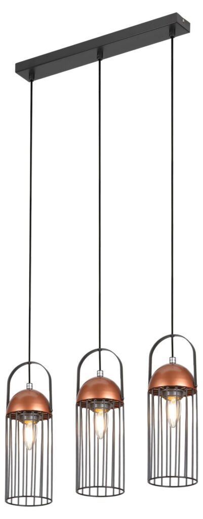 Светильник подвесной (подвес) Rivoli Anemon 5062-233 3 х E27 40 Вт лофт - кантри оптом купить хорошая цена Светильник подвесной (подвес) Rivoli Anemon 5062-233 3 х E27 40 Вт лофт - кантри купить оптом недорого