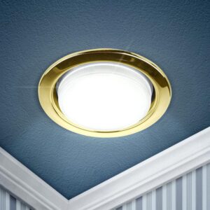 Встраиваемый светильник под лампу GX53 ЭРА KL35 GD (б/к) 220V 15W золото купить оптом недорого