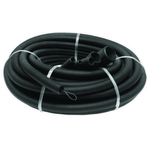 Труба гофрированная ПНД легкая d50мм с протяжкой черн. (уп.15м) Ruvinil 25001 оптом купить цена