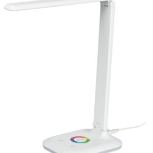 Настольный светильник ЭРА NLED-502-11W-W светодиодный с RGB ночником белый купить оптом недорого