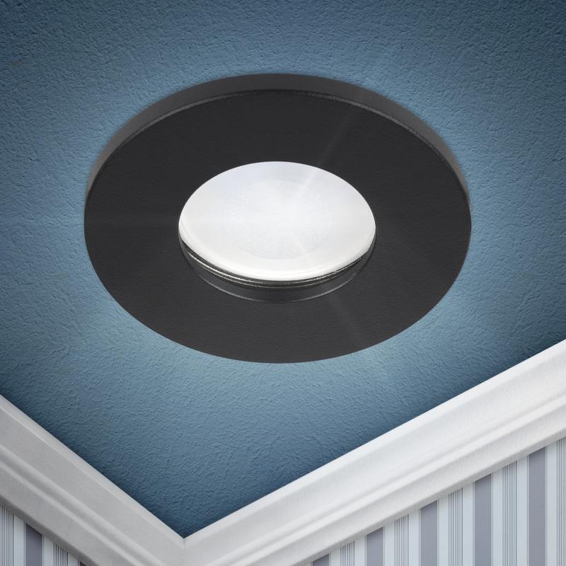 Встраиваемый светильник влагозащищенный ЭРА WR3 BK MR16/GU5.3 Встраиваемый светильник влагозащищенный ЭРА WR3 BK MR16/GU5.3