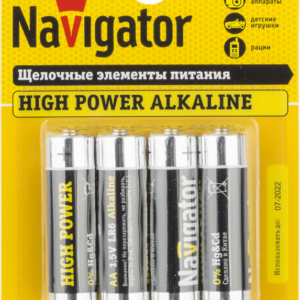 Элемент питания алкалиновый AA/LR6 94 753 NBT-NE-LR6-BP4 (блист.4шт) Navigator 94753 оптом купить цена