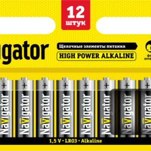 Элемент питания алкалиновый AA/LR6 94 782 NBT-NE-LR6-BP12 (блист.12шт) Navigator 94782 оптом купить цена