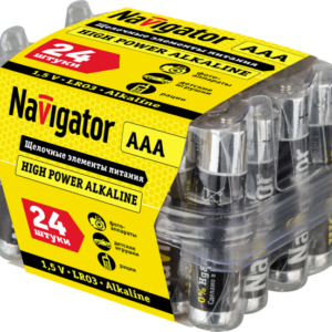 Элемент питания алкалиновый AAA/LR03 94 787 NBT-NE-LR03-BOX24 (уп.24шт) Navigator 94787 оптом купить цена