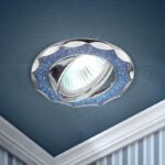 DK17 CH/SHBL2 Светильник ЭРА декор круглый со стеклянной крошкой MR16