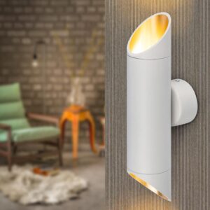 Светильник настенный ЭРА WL52 WH/GD 2*GU10 2*12Вт IP20 белый