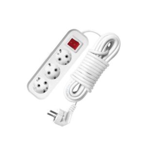 Удлинитель 3х2м с заземл. 16А IP20 S-303 ПВС 3х1 с выкл. UNIVersal 9634418 оптом купить цена