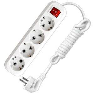 Удлинитель 4х2м с заземл. 16А IP20 S-304 ПВС 3х1 с выкл. UNIVersal 9634419 оптом купить цена