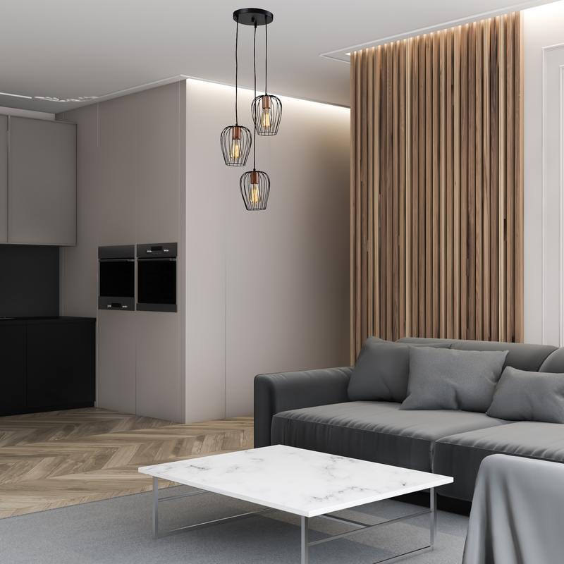 Living room and kitchen interior
