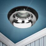 Встраиваемый светильник декоративный ЭРА KL103 BK/CH MR16 GU5.3 черный хром купить оптом недорого