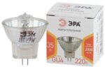 Лампочка галогенная ЭРА GU4-MR11-35W-220V-30 CL GU4 35Вт софит теплый белый свет купить оптом недорого