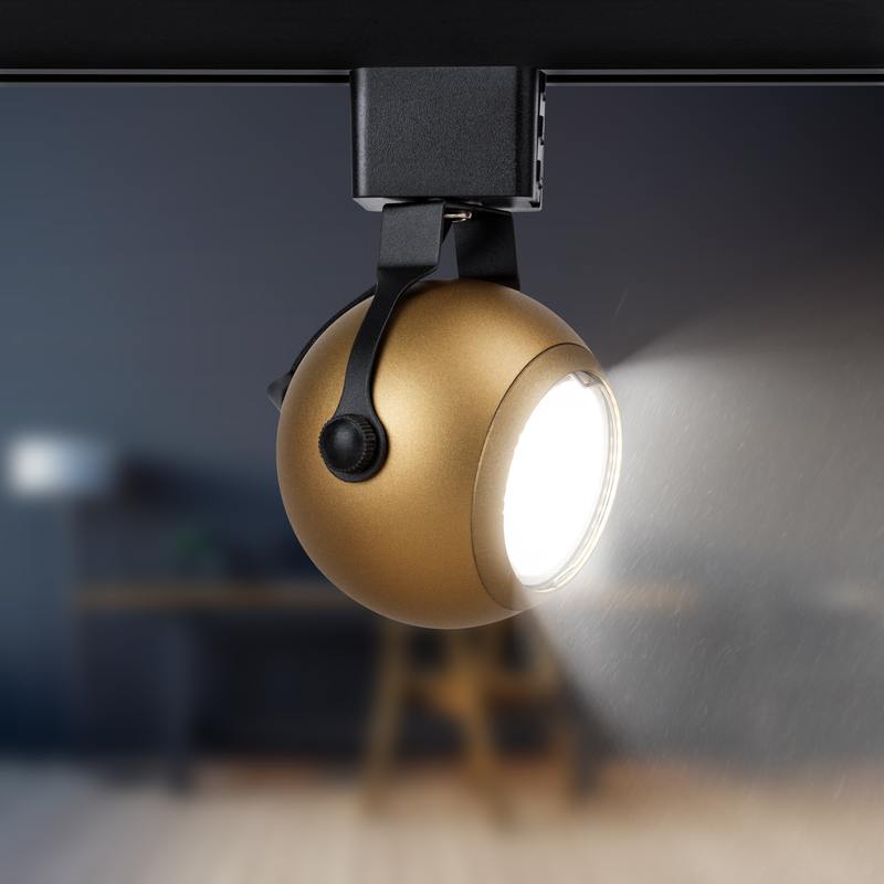 Трековый светильник однофазный ЭРА TR35-GU10 MG под лампу MR16 матовое золото оптом купить хорошая цена Трековый светильник однофазный ЭРА TR35-GU10 MG под лампу MR16 матовое золото купить оптом недорого