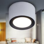 Светильник настенно-потолочный спот ЭРА OL28 WH/BK GX53