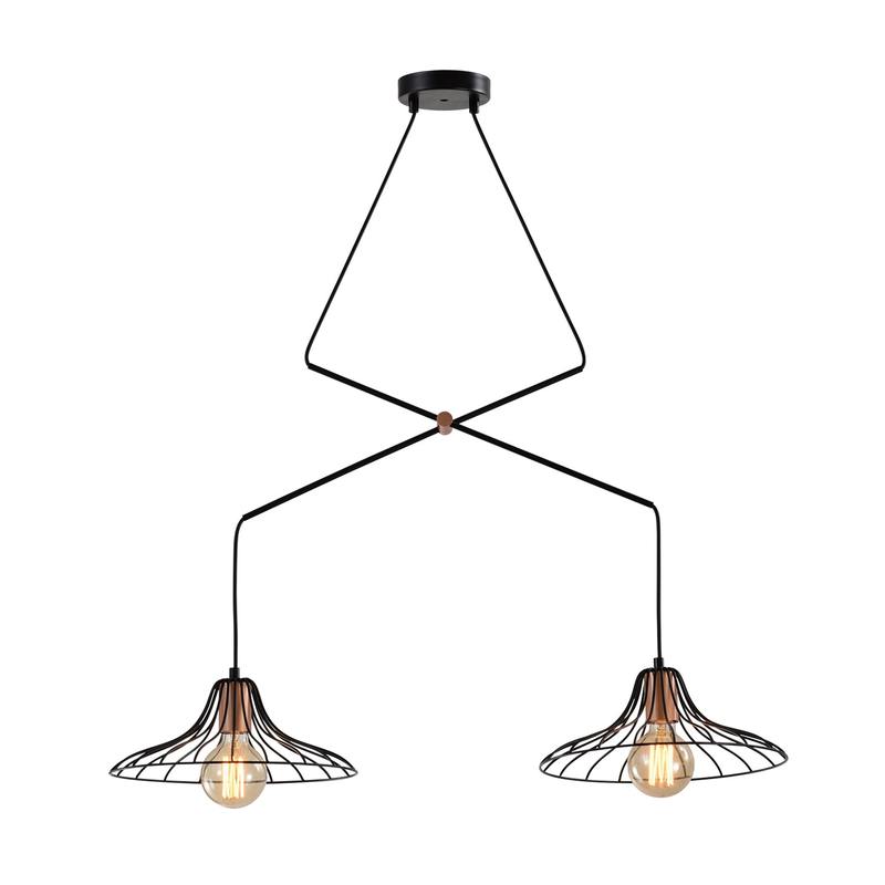 Светильник подвесной (подвес) Rivoli Moonlight 5150-203 2 х Е27 40 Вт лофт - кантри потолочный оптом купить хорошая цена Светильник подвесной (подвес) Rivoli Moonlight 5150-203 2 х Е27 40 Вт лофт - кантри потолочный купить оптом недорого